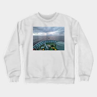 Sailing on the ferry towards the Isle of Arran, Scotland Crewneck Sweatshirt